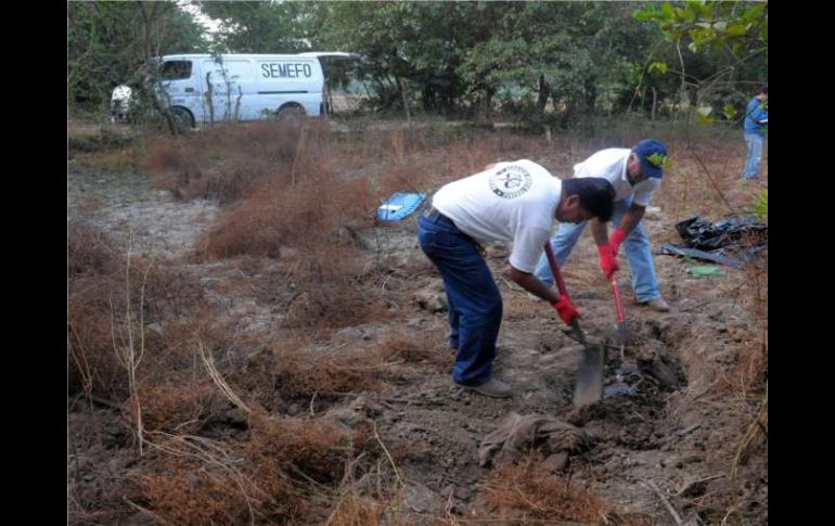 Presuntos responsables por el hallazgo de múltiples fosas clandestinas en San Fernando, Tamaulipas. ARCHIVO  /