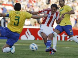 La selección de Brasil sacó la fuerza para lograr el empate con Paraguay.EFE  /