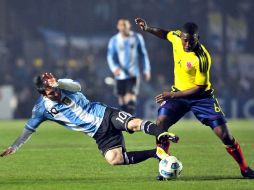 Lionel Messi durante el partido contra Colombia. MEXSPORT  /