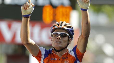 Luis León Sánchez, que hoy logró en Saint-Flour la primera victoria española en este Tour de Francia. REUTERS  /