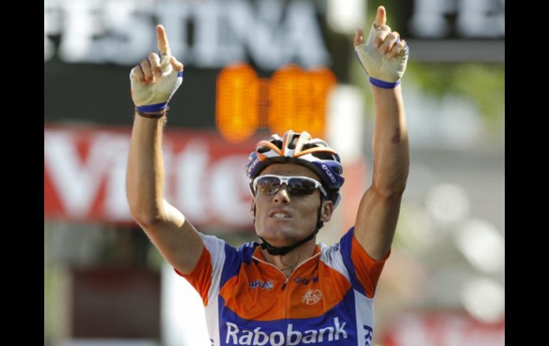 Luis León Sánchez, que hoy logró en Saint-Flour la primera victoria española en este Tour de Francia. REUTERS  /