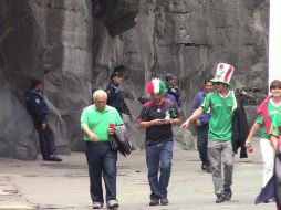 El operativo de la policía en el Estadio Azteca es notable antes del inicio del partido final. A.RAMÍREZ  /