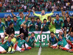 La Selección mexicana Sub-17 celebra el título del Mundial Sub-17. NTX  /