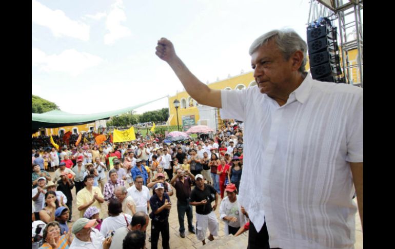 El líder tabasqueño asegura que sólo los mexicanos podrán evitar una manipulación en las próximas elecciones. EL UNIVERSAL  /