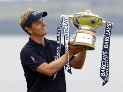 Luke Donald, número uno llegará al Abierto Británico después de haber ganado el Abierto de Escocia. REUTERS  /