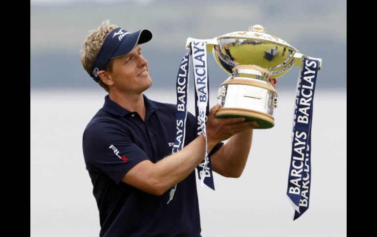 Luke Donald, número uno llegará al Abierto Británico después de haber ganado el Abierto de Escocia. REUTERS  /