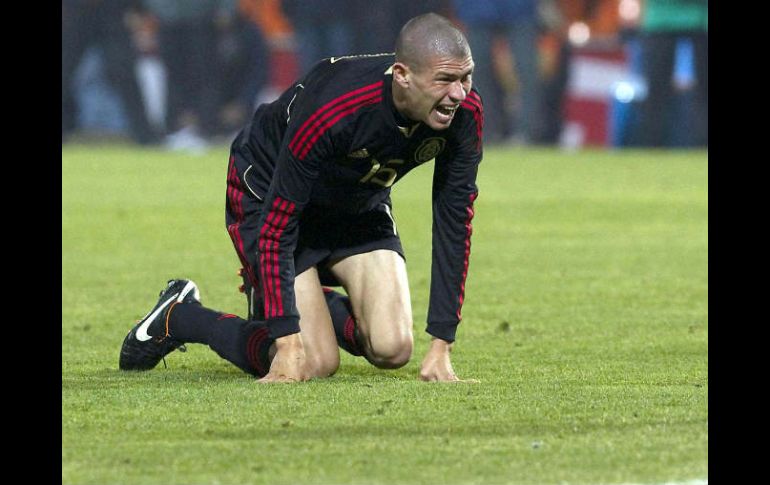 Jorge Enriquez durante el juego contra Perú en la Copa América. MEXSPORT  /