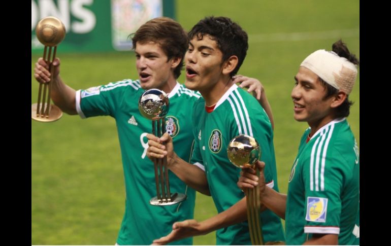 Nuevo León, resalta el papel de Jorge Espericueta (C), en el Mundial Sub-17. MEXSPORT  /