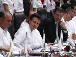 Gobernadores y funcionarios en la sesión la Convención Nacional de Seguridad Pública en Chihuahua. EL UNIVERSAL  /