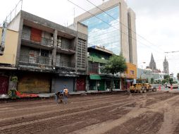 Las vialidades en rehabilitación presentan un avance general del 48.3%. En la foto la Avenida Enrique Díaz de León. A. GARCÍA  /