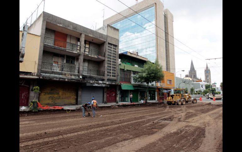 Las vialidades en rehabilitación presentan un avance general del 48.3%. En la foto la Avenida Enrique Díaz de León. A. GARCÍA  /