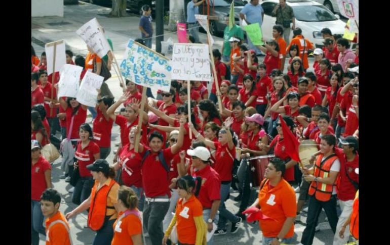 El rector de la UdeG motivó a los estudiantes a estar preparados para una posible movilización. ARCHIVO  /