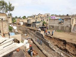 La colonia zapopana La Martinica tuvo afectaciones en 58 viviendas por la lluvia registrada la madrugada del miércoles. A. CAMACHO  /