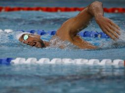 Michael Phelps durante la sesión de entrenamiento en el centro acuático Gold Coast. EFE  /