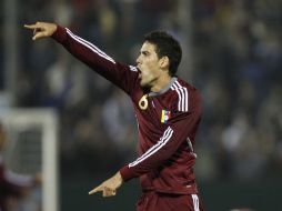 Chichero celebrando el gol de último minuto de su equipo el pasado 13 de Julio. AP  /