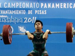 Antonio Vazquez, durante el dia 1 del IX Panamericano de Levantamiento de Pesas en Guadalajara. MEXSPORT  /