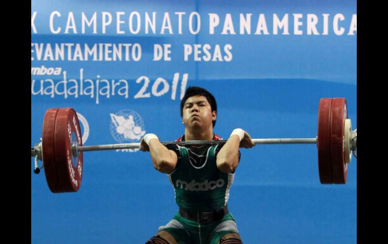 Antonio Vazquez, durante el dia 1 del IX Panamericano de Levantamiento de Pesas en Guadalajara. MEXSPORT  /