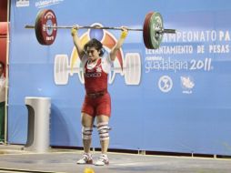 La mexicana Susana Fuentes ganó tres medallas de bronce en el Campeonato Panamericano de Levantamiento de Pesas. E.PACHECO  /