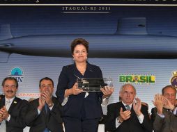 La presidenta Dilma Rousseff destaca la modernización que trae consigo la realización de las naves marinas. AFP  /