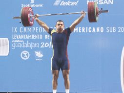 El venezolano Jesús González fue el campeón en Biatlón en la categoría 94 kilogramos varonil. S. NÚÑEZ  /