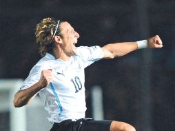 Diego Forlán, atacante charrúa. AFP  /