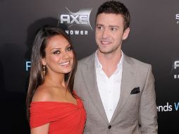 Mila Kunis y Justin Timberlake asistieron al estreno de 'Friends With Benefits'. AFP  /