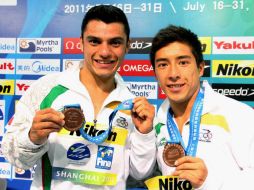 Los atletas Yahel Castillo y Julian Sánchez resultaron victoriosos en su rubro. MEXSPORT  /