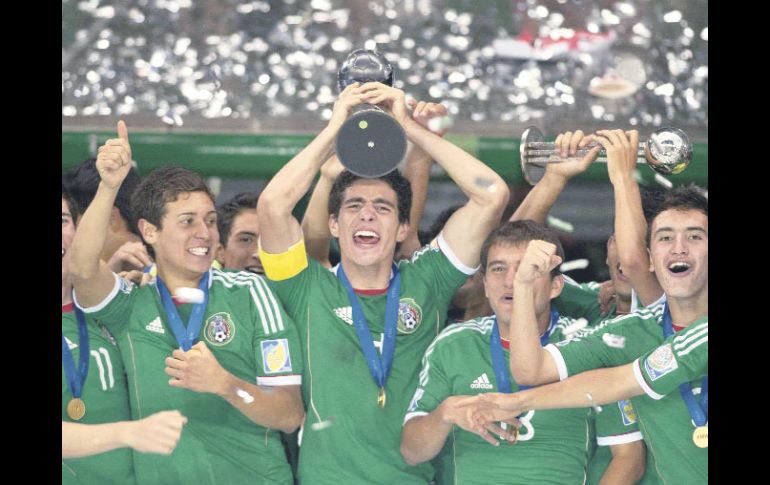 México se coronó en el Mundial Sub-17 al ganar sus siete partidos que disputó durante el certamen. MEXSPORT  /