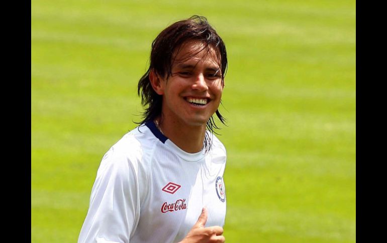 El jugador de la 'Maquina celeste' durante un entrenamiento del equipo. MEXSPORT  /