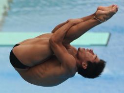 El clavadista mexicano, Julián Sánchez, participará en la final de su categoría este viernes. AFP  /