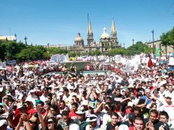 Durante el 2010 la UdeG encabezó una serie de manifestaciones para exigir recursos al Gobierno del Estado. ARCHIVO  /