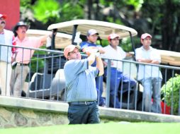 Rafael Vázquez salió ayer en la segunda ronda muy atinado con el putt. E. PACHECO  /