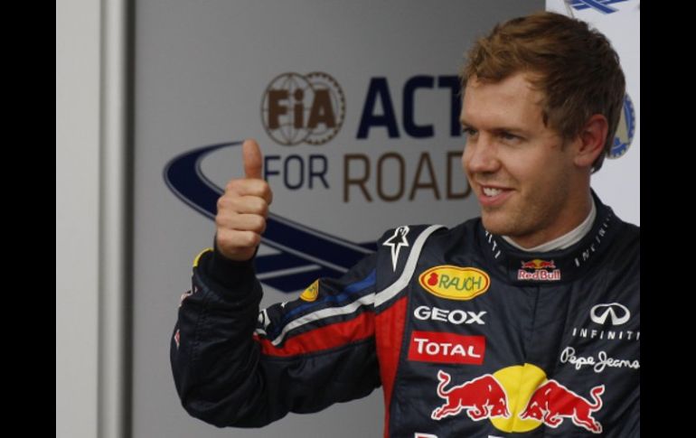 El piloto alemán, Sebastian Vettel, lider mundial de Fórmula Uno. AP  /