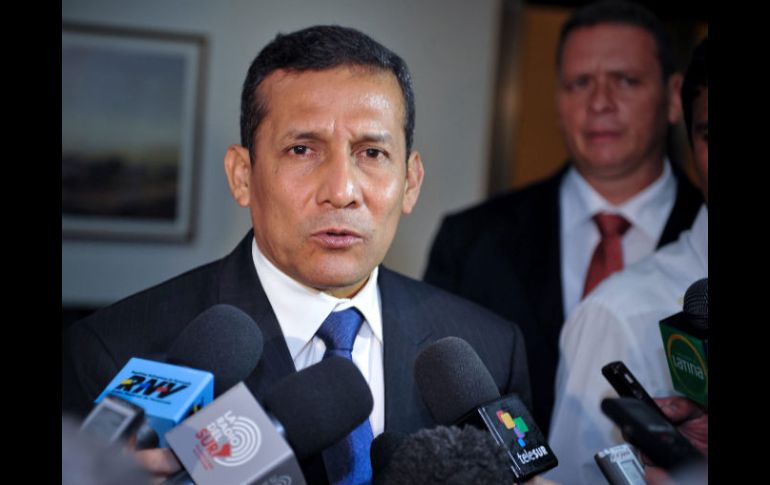 Humala, en conferencia de prensa. EFE  /