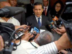 El presidente electo de Perú, Ollanta Humala, durante una rueda de prensa. NTX  /