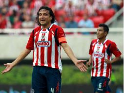 Hector Reynoso de Chivas, durante juego de semifinal de Clausura 2011, en mayo. MEXSPORT  /