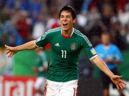 Marco Bueno durante un juego con la Sub-17. MEXSPORT  /