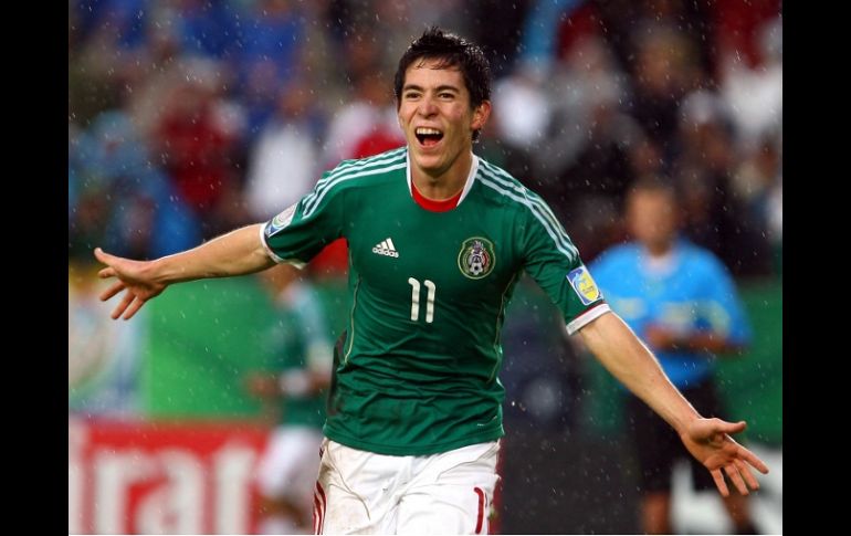 Marco Bueno durante un juego con la Sub-17. MEXSPORT  /