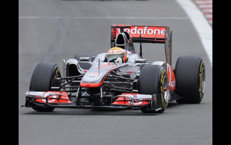 El piloto británico, Lewis Hamilton, durante la competencia del GP en Alemania donde conquistó el título. AP  /