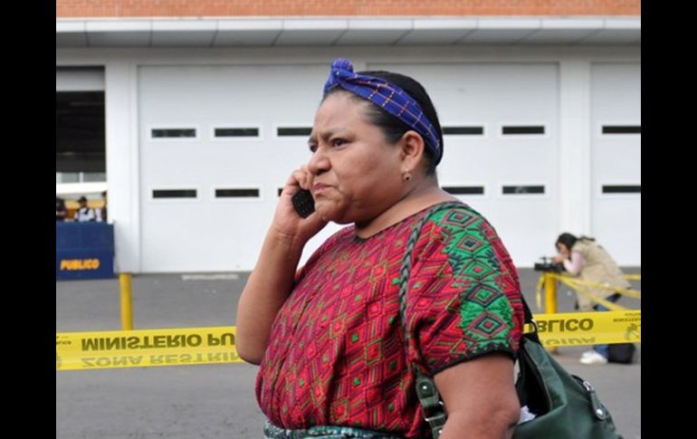 La premio Nobel de la Paz de 1992, Rigoberta Menchú. ARCHIVO  /