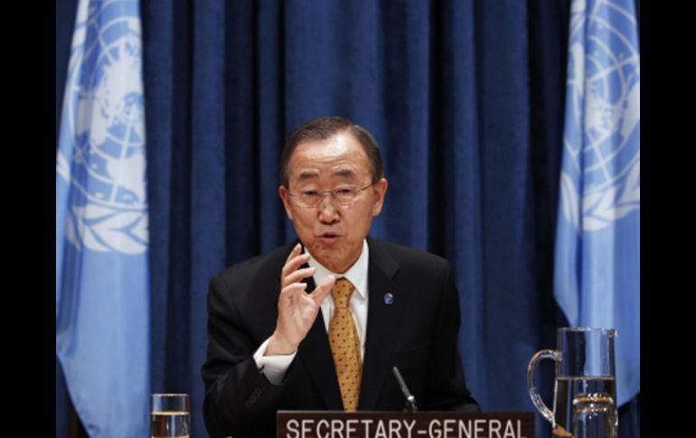 El secretario general de la ONU, Ban Ki-moon, expresó hoy su preocupación ante los violentos incidentes. ARCHIVO  /