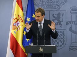 José Luis Rodríguez Zapatero restó importancia al hecho de que la convocatoria coincide con la fecha de muerte del dictador Franco. AFP  /