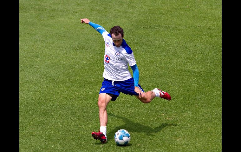 Gerardo Torrado de Cruz Azul, durante una sesion de entrenamiento hoy 29 de julio. MEXSPORT  /