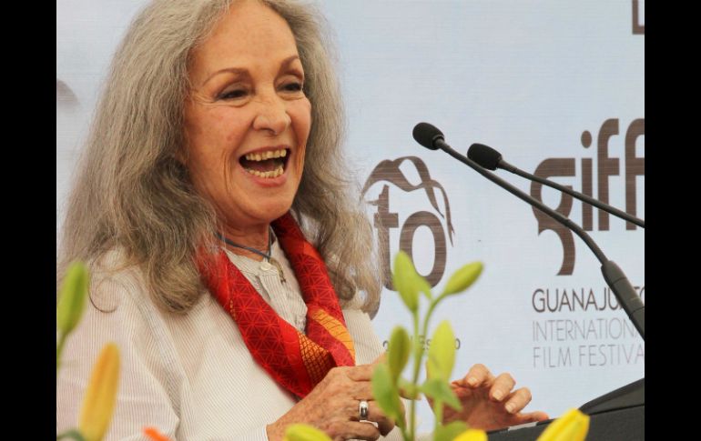 Isela Vega recibió un homenaje en el marco de la celebración de Las Mujeres en el Cine y la televisión. A. CAMACHO  /