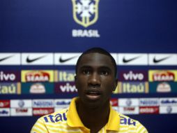 Guilherme Ferreira Pinto, en la rudea de prensa efectuada hoy en Barranquilla. EFE  /