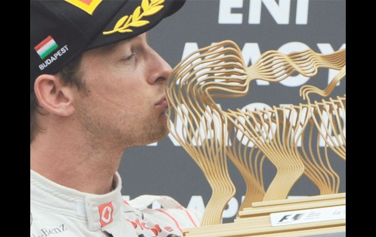 El piloto escocés Jenson Button ganó el segundo Gran Premio de esta temporada. El primero que ganó fue el de Canadá. AFP  /