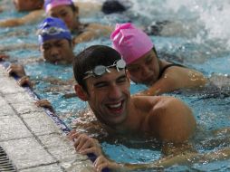 Micheal Phelps fue embajador de las Olimpiadas Especiales en Shanghai. REUTERS  /