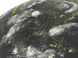 Imagen de satélite sobre las condiciones metereológicas actuales. AP  /