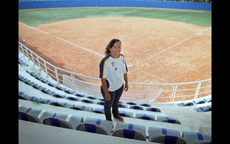 Yucela Cibrián, entrenadora de softbol. E. PACHECO  /