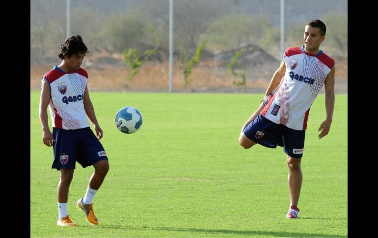 Jugadores del Atlante, durante sesión de entrnamiento para el Torneo Apertura 2011. MEXSPORT  /